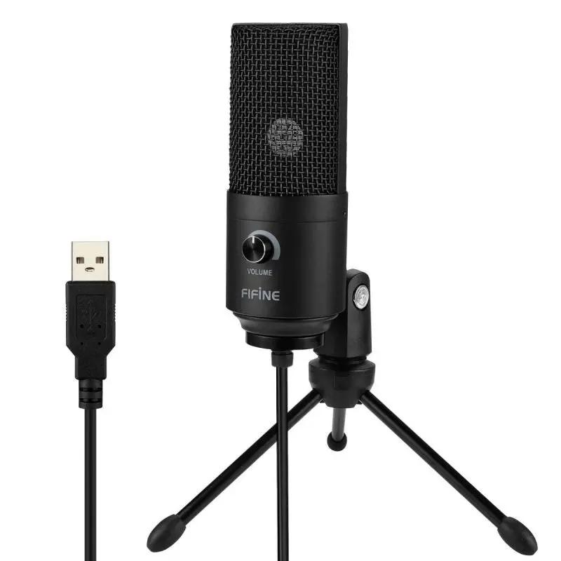 Fifine USB Kondensator Mikrofon mit Ständer, K669B Sekey