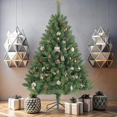 Salcar 120/150/180/210/240cm Künstlicher Weihnachtsbaum, mit 290/458/730/1066/1546 PVC-Nadeln Salcar
