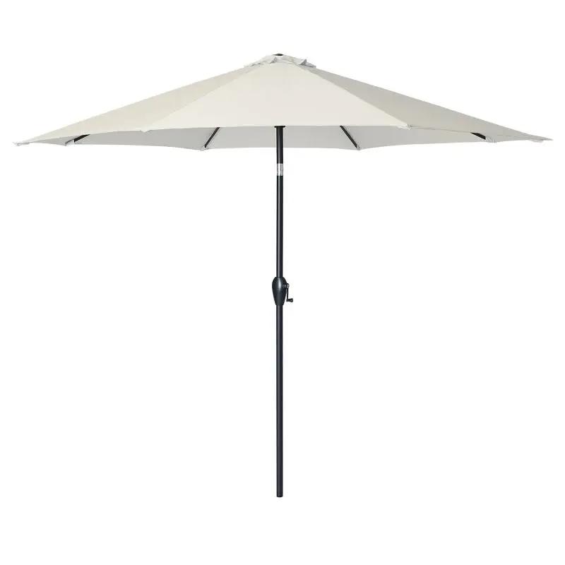 Sekey 300 cm Sonnenschirm mit Kurbel, Sonnenschutz UV50+ Sekey