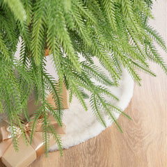 Salcar Künstlicher Weihnachtsbaum mit Holzständer – 100 % PE, zartgrün & naturgetreu – 120 cm / 150 cm, pflegeleicht & stabil
