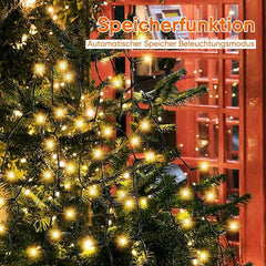 Salcar 1.5/ 2/ 3 m LED Lichterkette für Weihnachtsbaum, mit 10/ 12/ 14 Strängen, 250/ 420/ 490LEDs, mit Fernbedienung, 31VGS-zertifizierte Stromversorgung Salcar