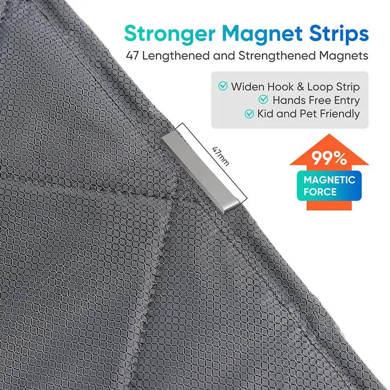 Sekey Magnetischer Wärmeschutzvorhang aus Baumwoll-Polyester Sekey