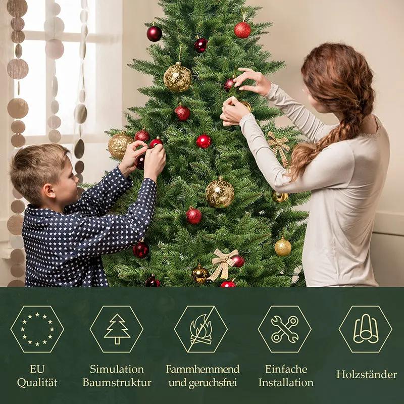 Salcar 180/210cm Künstlicher Weihnachtsbaum, Nordmanntanne, mit 560/760 Zweigen Salcar