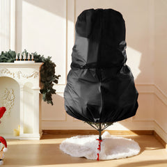 Salcar Weihnachtsbaum Aufbewahrung 138 × 185 cm – Weihnachtsbaumtasche für Bäume bis 2,4 m, mit Schnallen, Kordelzug & Kartenschlitz, Wasserdicht & Reißfest