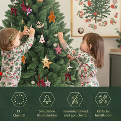 Salcar 120/150/180/210/240cm Künstlicher Weihnachtsbaum, mit 290/458/730/1066/1546 PVC-Nadeln Salcar