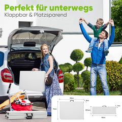 Sekey 3-tlg. Bierzeltgarnitur 180 cm – Klappbares Gartenmöbel-Set mit Tisch & 2 Bänken, Wetterfest & Tragbar für Garten, Balkon & Camping Sekey