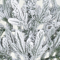Salcar Halb-Weihnachtsbaum mit Schnee 180/210 cm – Künstlicher Christbaum aus 100 % PE