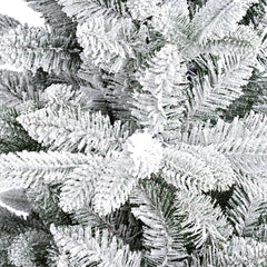 Salcar Künstlicher Weihnachtsbaum mit Schnee – Realistischer Tannenbaum aus PE & PVC, naturgetreu, schwer entflammbar, stabiler Metallständer, einfacher Aufbau, wiederverwendbar