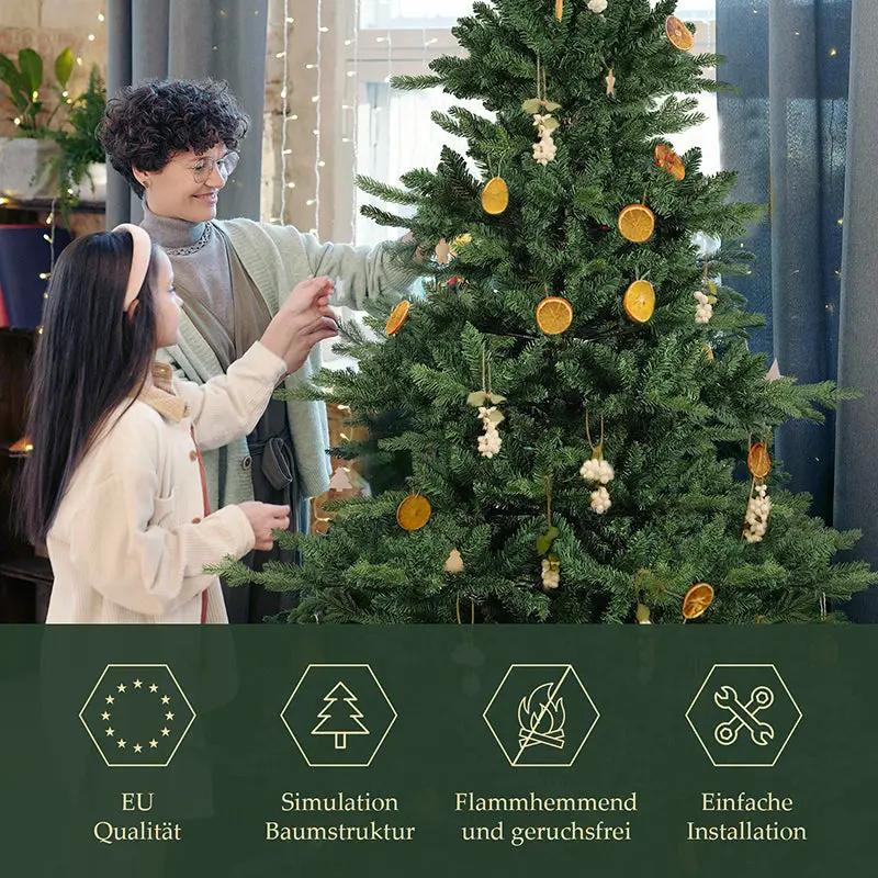 Salcar 180/210cm Künstlicher Weihnachtsbaum, mit 115/143 PE-Zweigen und 850/1332 PVC-Zweigen Salcar