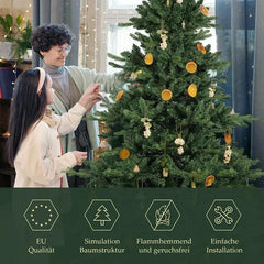 Salcar 180/210cm Künstlicher Weihnachtsbaum, mit 115/143 PE-Zweigen und 850/1332 PVC-Zweigen Salcar