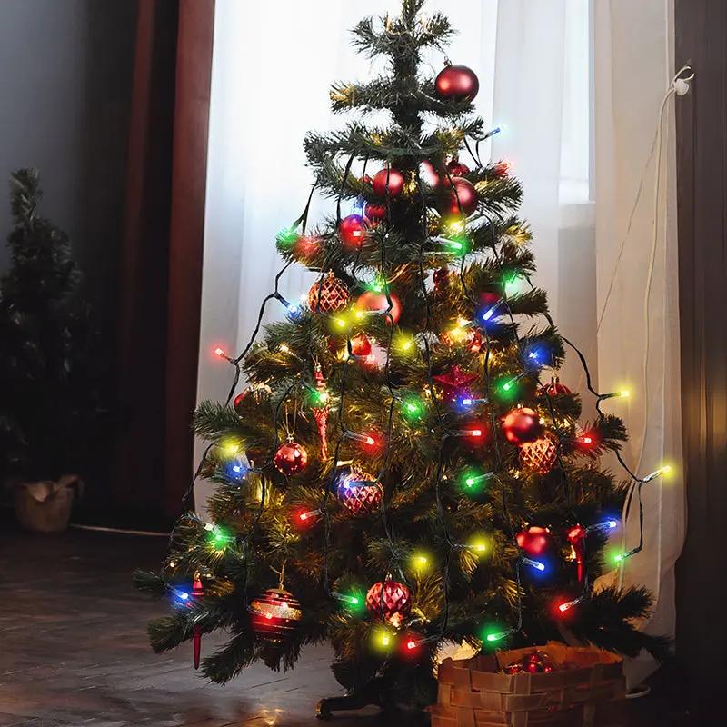 Salcar 0.6 m LED Lichterkette für Weihnachtsbaum, mit 8 Strängen, 48 LEDs Sekey