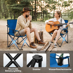 Sunula faltbarer Campingstuhl, ultraleicht, 1,65 kg, mit Getränkehalter, Tragetasche, kompakt klappbar, ideal für Camping, Garten und Ausflüge Sekey