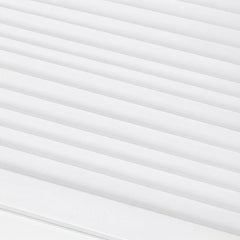 Sekey Klemmfix Plissee ohne Bohren – freihängend, verstellbare Schnurspanner, 1,5 cm Alu-Schiene, Weiß