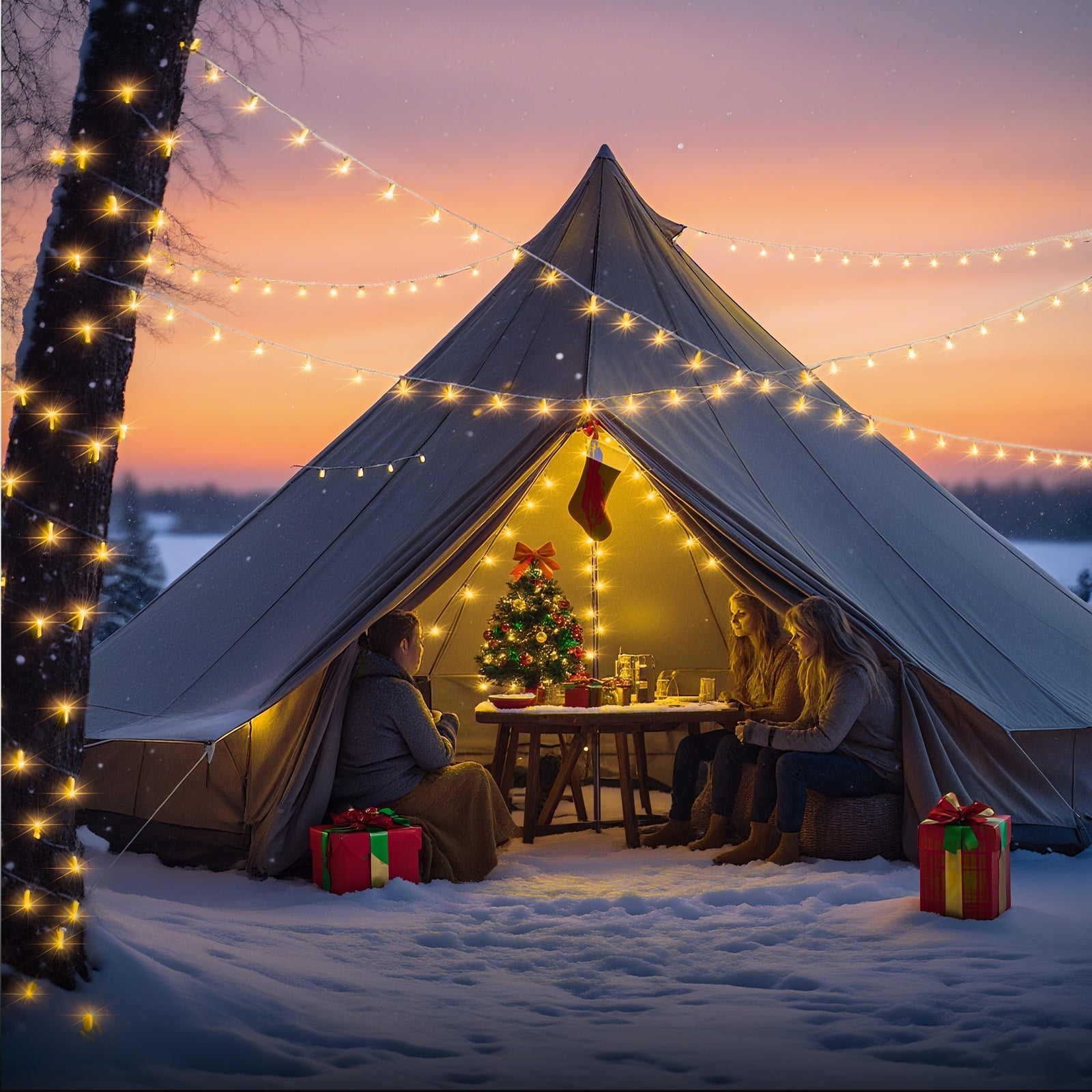 Salcar LED Lichterkette mit 5m/10m/15m/20m Länge – 50–300 LEDs, Fernbedienung, 8 Modi, Timer & IP44 Wasserdicht, für Weihnachtsdeko, Party, Hochzeit, Garten – Warmweiß Salcar