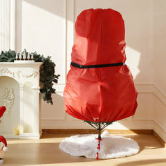Salcar Weihnachtsbaum Aufbewahrung 138 × 185 cm – Weihnachtsbaumtasche für Bäume bis 2,4 m, mit Schnallen, Kordelzug & Kartenschlitz, Wasserdicht & Reißfest