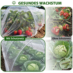 Sekey Pflanzenschutznetz 3×10 m – Feinmaschiges 0,8 mm Insektenschutznetz für Garten, Gemüse & Hochbeet, UV- & Vogelschutz, zuschneidbar für Gewächshaus & Pflanztunnel
