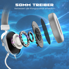 FIFINE USB Gaming Headset with Microphone, 3 EQ Modes and 50mm Driver