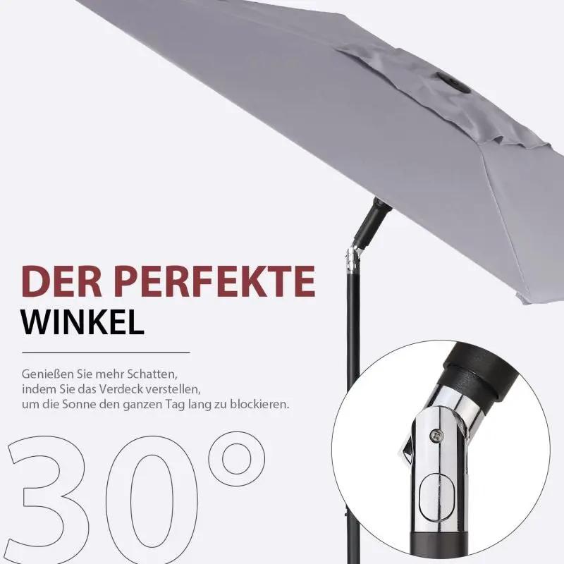Sekey 200 x 125 cm Balkonschirm Rechteckig, Sonnenschutz UV50+ Sekey