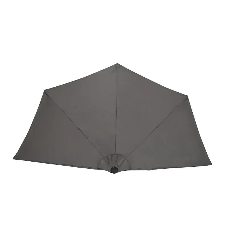 Sekey 270 cm Halbrund Sonnenschirm mit Kurbel, Sonnenschutz UV50+ Sekey