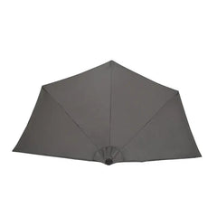 Sekey 270 cm Halbrund Sonnenschirm mit Kurbel, Sonnenschutz UV50+ Sekey