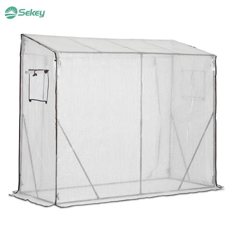 Sekey Foliengewächshaus mit Schrägdach, 200 cm x 77 cm x 146/169 cm Sekey
