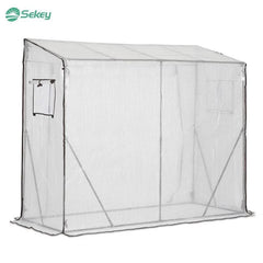 Sekey Foliengewächshaus mit Schrägdach, 200 cm x 77 cm x 146/169 cm Sekey
