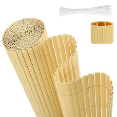 Sekey PVC Sichtschutzmatte mit doppelter Verstärkung innen, Bambus Sekey