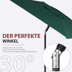 Sekey 180 x 130 cm Balkonschirm Rechteckig, Sonnenschutz UV50+