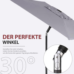Sekey 180 x 130 cm Balkonschirm Rechteckig, Sonnenschutz UV50+