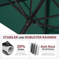 Sekey 180 x 130 cm Balkonschirm Rechteckig, Sonnenschutz UV50+