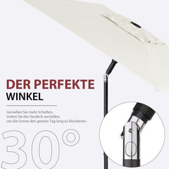 Sekey 180 x 130 cm Balkonschirm Rechteckig, Sonnenschutz UV50+