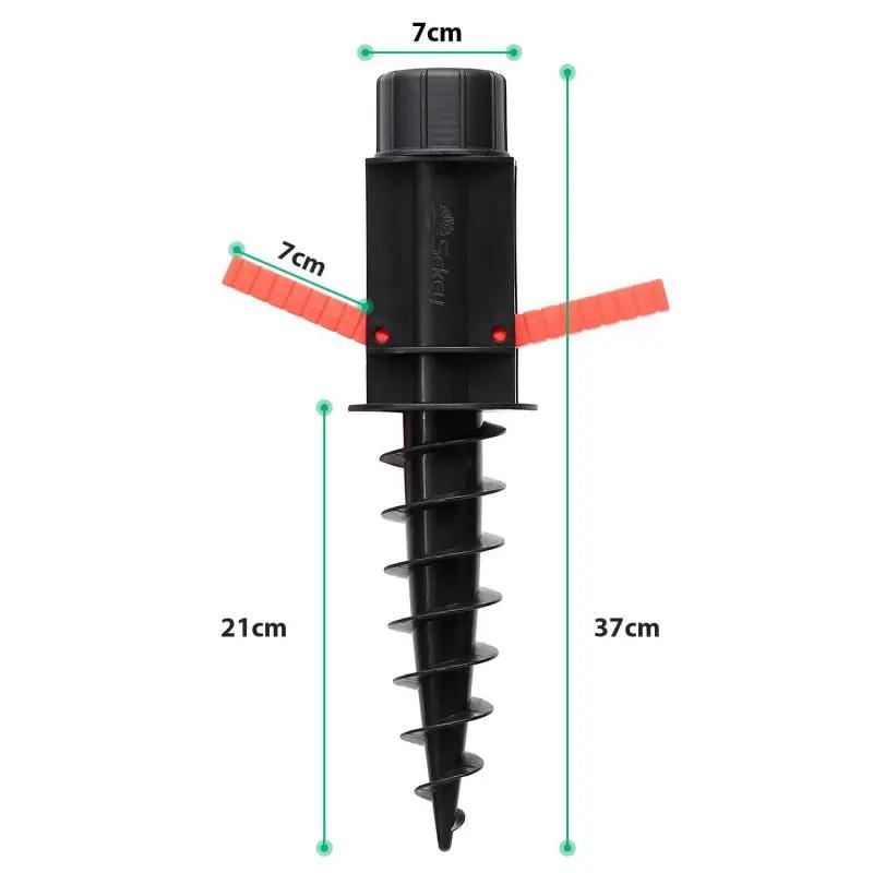 Sekey 22 mm - 32 mm Bodenhülse für Sonnenschirm, mit klappbaren Griffen und Aufhängehaken Sekey