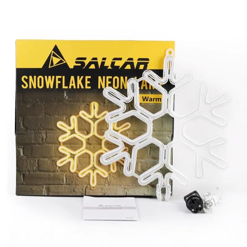 Salcar 40 cm LED Schneeflocke Neonlicht Salcar