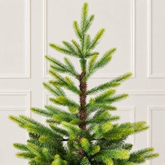 Salcar Künstlicher Weihnachtsbaum Fichte aus PE & PVC mit hellgrünen Zweigspitzen – 120 bis 210 cm