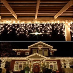 Salcar 5m /10m /15m LED Eisregen Lichterkette, 200 / 400 /608 LEDs, mit Fernbedienung Sekey