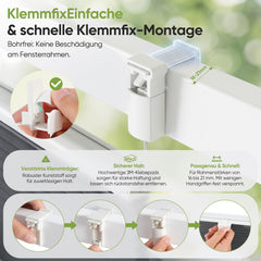 Salcar Wabenplissee Anthrazit ohne Bohren – Verdunkelungsplissee Thermo Doppelplissee Klemmfix für Fenster & Türen, Up & Down Plissee mit Hitze- und Schallschutz