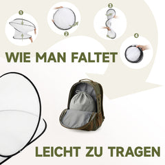 Sekey Pop Up Moskitonetz Bett 200×80×56 cm – Faltbares Reise-Mückennetz, Ultraleichtes Camping Bettzelt, 2 Reißverschlüsse, Insektenschutz für Indoor & Outdoor
