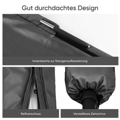 Sekey 190 x 30/50 cm Schutzhülle für 350 cm Sonnenschirm, aus Polyester-Gewebe Sekey