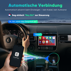 Salcar 2-in-1 Wireless Adapter für CarPlay & Android Auto – 2025 Upgrade, Dualband 5,8 GHz Auto-Dongle, ultrabreite Fahrzeugkompatibilität ab Baujahr 2016 Salcar