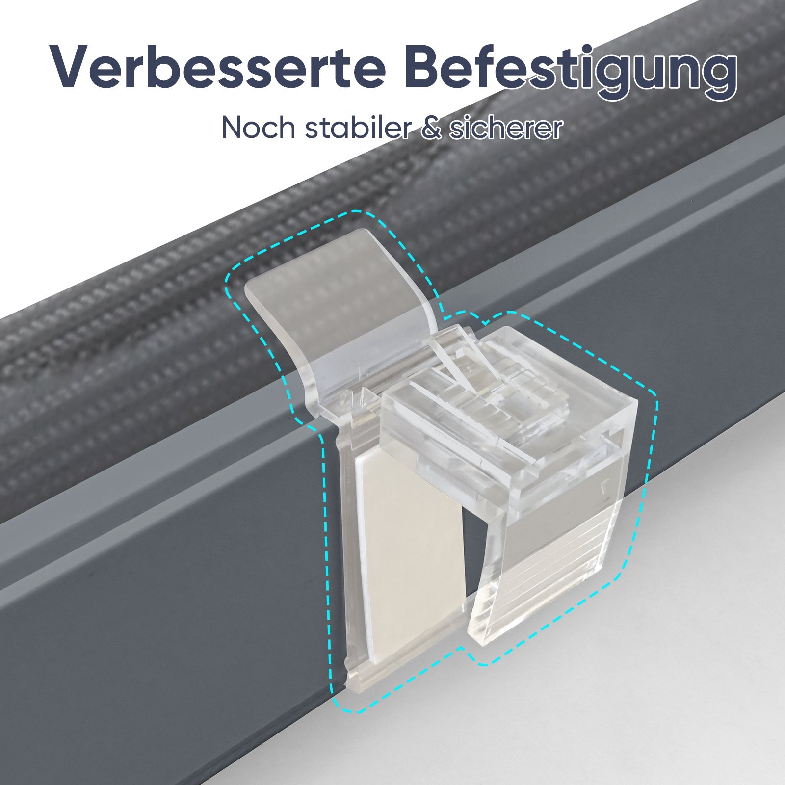 Sekey Doppelrollo Wellenmuster Duo-Rollo Klemmfix ohne Bohren - Lichtdurchlässig & Blickdicht, Fensterrollo für Wohnzimmer, Schlafzimmer & Büro Sekey