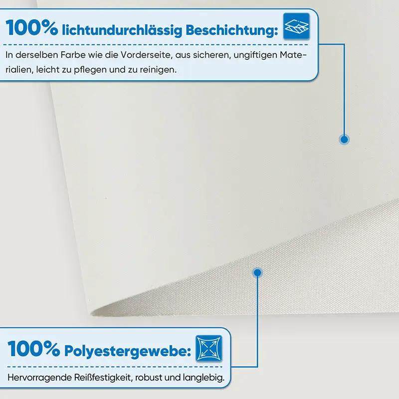 Sekey Verdunkelungsrollo, doppelseitig gleichfarbig und ohne Bohren, Taupe Sekey