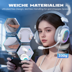 FIFINE USB Gaming Headset with Microphone, 3 EQ Modes and 50mm Driver