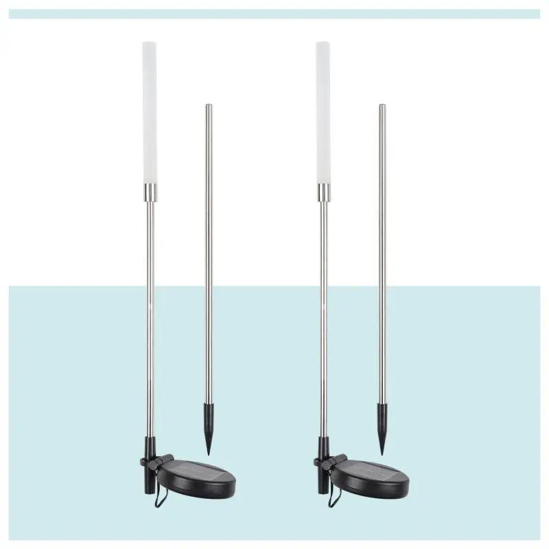 Salcar 2er Set LED Solar Gartenleuchte mit Blasen-Säulen Salcar