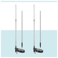 Salcar 2er Set LED Solar Gartenleuchte mit Blasen-Säulen Salcar