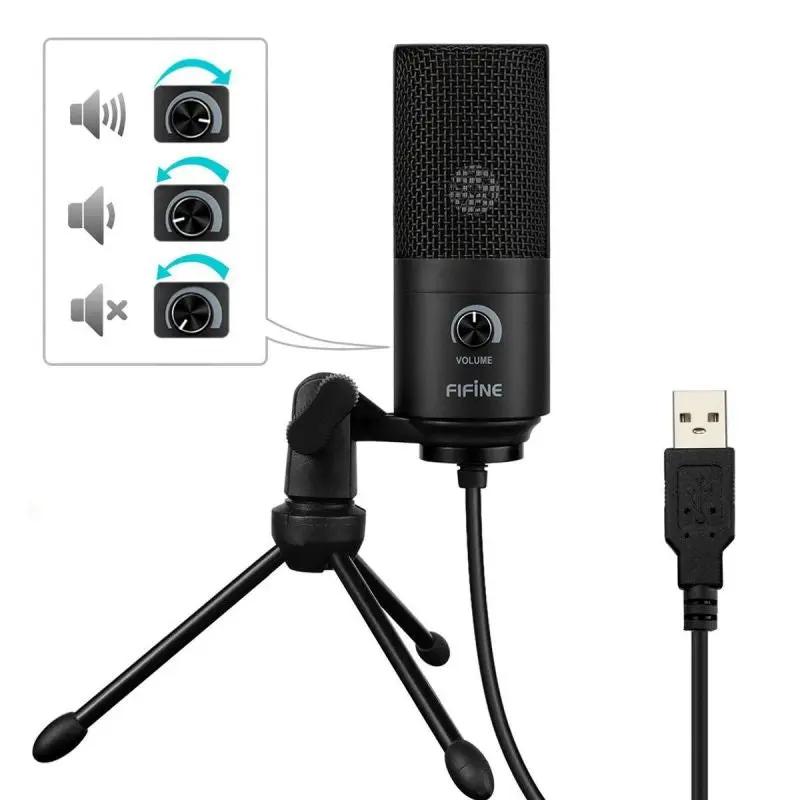 Fifine USB Kondensator Mikrofon mit Ständer, K669B Sekey