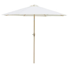 Sekey 300 cm Sonnenschirm mit Kurbel, Sonnenschutz UV50+, aus Holz-Metall Sekey