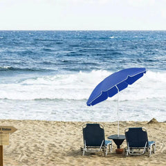 Sekey 160 cm Strandschirm mit Schutzhülle, Sonnenschutz UV25+
