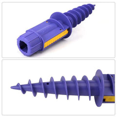 Sekey 22 mm - 32 mm Bodenhülse für Sonnenschirm, mit klappbaren Griffen und Aufhängehaken Sekey