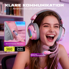 FIFINE USB Gaming Headset with Microphone, 3 EQ Modes and 50mm Driver