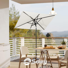 Sekey 180 x 130 cm Balkonschirm Rechteckig, Sonnenschutz UV50+